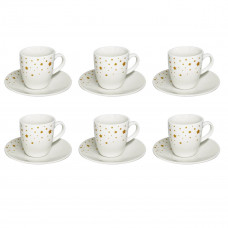 XMAS STAR SET 6 TAZZINE C/PIATTINO (4pz)